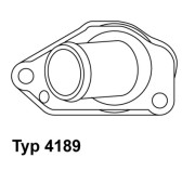 4189.87D Termostat, chladivo BorgWarner (Wahler)