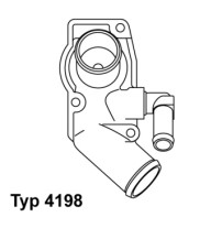 4198.92D Termostat, chladivo BorgWarner (Wahler)