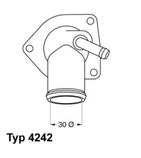 4242.92D Termostat, chladivo BorgWarner (Wahler)