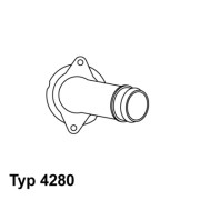 4280.80D Termostat, chladivo BorgWarner (Wahler)