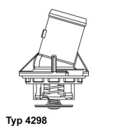 4298.87D Termostat, chladivo BorgWarner (Wahler)