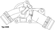 4326.97D Termostat, chladivo BorgWarner (Wahler)