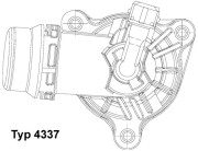 4337.105D Termostat, chladivo BorgWarner (Wahler)