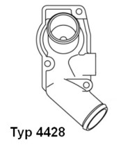 4428.92D Termostat, chladivo BorgWarner (Wahler)