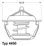 4450.83D BorgWarner (Wahler) termostat chladenia 4450.83D BorgWarner (Wahler)