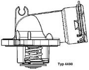 4490.87D Termostat, chladivo BorgWarner (Wahler)