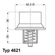 4621.80D BorgWarner (Wahler) termostat chladenia 4621.80D BorgWarner (Wahler)