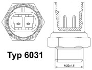 6031.97D BorgWarner (Wahler) teplotný spínač ventilátora chladenia 6031.97D BorgWarner (Wahler)