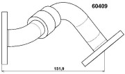 60409D Potrubí, AGR-ventil BorgWarner (Wahler)