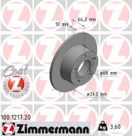 100.1217.20 Brzdový kotouč COAT Z ZIMMERMANN