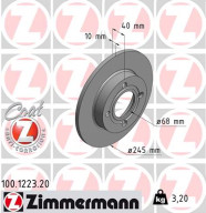 100.1223.20 Brzdový kotouč COAT Z ZIMMERMANN