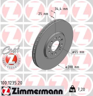 100.1235.20 Brzdový kotouč COAT Z ZIMMERMANN