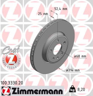 100.3330.20 Brzdový kotouč COAT Z ZIMMERMANN