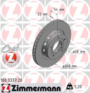 100.3337.20 Brzdový kotouč COAT Z ZIMMERMANN