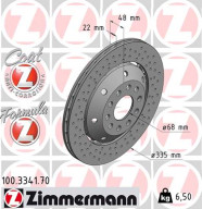 100.3341.70 Brzdový kotouč FORMULA Z BRAKE DISC ZIMMERMANN