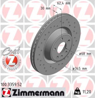 100.3359.52 Brzdový kotouč SPORT BRAKE DISC COAT Z ZIMMERMANN