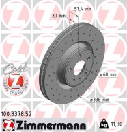 100.3378.52 Brzdový kotouč SPORT BRAKE DISC COAT Z ZIMMERMANN