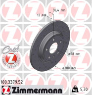 100.3379.52 Brzdový kotouč SPORT BRAKE DISC COAT Z ZIMMERMANN