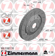 100.3387.70 Brzdový kotouč FORMULA Z BRAKE DISC ZIMMERMANN