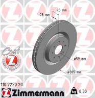 110.2220.20 Brzdový kotouč COAT Z ZIMMERMANN