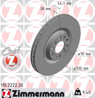 110.2222.20 Brzdový kotouč COAT Z ZIMMERMANN