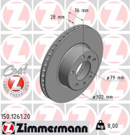 150.1261.20 Brzdový kotouč COAT Z ZIMMERMANN