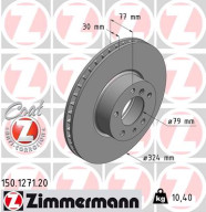 150.1271.20 Brzdový kotouč COAT Z ZIMMERMANN