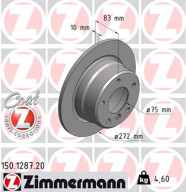 150.1287.20 Brzdový kotouč COAT Z ZIMMERMANN