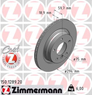 150.1289.20 Brzdový kotouč COAT Z ZIMMERMANN