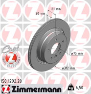 150.1292.20 Brzdový kotouč COAT Z ZIMMERMANN