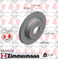 150.1293.20 Brzdový kotouč COAT Z ZIMMERMANN