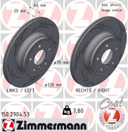 150.2904.53 Brzdový kotouč BLACK Z ZIMMERMANN