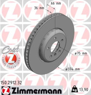 150.2912.32 Brzdový kotouč FORMULA F COAT Z ZIMMERMANN