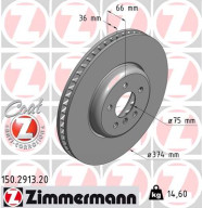 150.2913.20 Brzdový kotouč COAT Z ZIMMERMANN