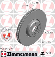 150.2915.20 Brzdový kotouč COAT Z ZIMMERMANN