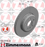 150.2919.32 Brzdový kotouč FORMULA F COAT Z ZIMMERMANN