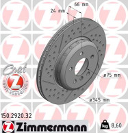 150.2920.32 Brzdový kotouč FORMULA F COAT Z ZIMMERMANN