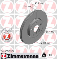 150.2929.20 Brzdový kotouč COAT Z ZIMMERMANN