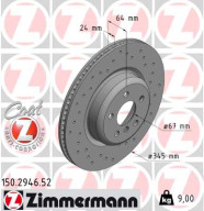 150.2946.52 Brzdový kotouč SPORT BRAKE DISC COAT Z ZIMMERMANN