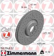 150.2948.52 Brzdový kotouč SPORT BRAKE DISC COAT Z ZIMMERMANN