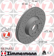 150.2949.52 Brzdový kotouč SPORT BRAKE DISC COAT Z ZIMMERMANN