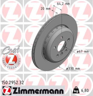 150.2952.32 Brzdový kotouč FORMULA F COAT Z ZIMMERMANN