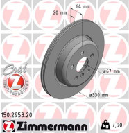 150.2953.20 Brzdový kotouč COAT Z ZIMMERMANN