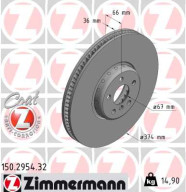 150.2954.32 Brzdový kotouč FORMULA F COAT Z ZIMMERMANN