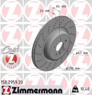 150.2959.20 Brzdový kotouč COAT Z ZIMMERMANN