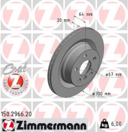 150.2966.20 Brzdový kotouč COAT Z ZIMMERMANN