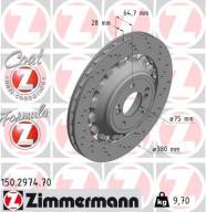 150.2974.70 Brzdový kotouč FORMULA Z BRAKE DISC ZIMMERMANN