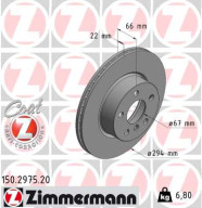 150.2975.20 Brzdový kotouč COAT Z ZIMMERMANN