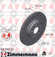 150.2987.20 Brzdový kotouč COAT Z ZIMMERMANN