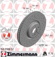 150.2988.52 Brzdový kotouč SPORT BRAKE DISC COAT Z ZIMMERMANN